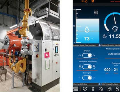 brûleur industriel Modulo+ 500 et son interface modernisée Navinergy