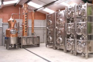 Babcock Wanson coil type steam boiler for Silent Pool Distillers