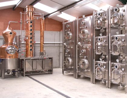 Babcock Wanson coil type steam boiler for Silent Pool Distillers